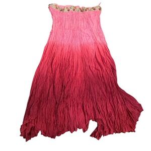 Chaundry KC Women's Embellished Pink Ombre Skirt Size Medium Fairy Core Woodland